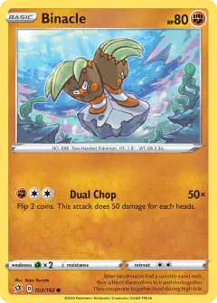 Binacle 103/192 Common card from Rebel Clash