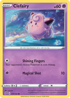 Clefairy 074/192 Common card from Rebel Clash