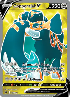 Copperajah V 187/192 Rare Ultra card from Rebel Clash