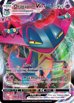 Dragapult VMAX 093/192 Rare Holo VMAX card from Rebel Clash