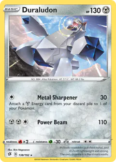 Duraludon 138/192 Rare Holo card from Rebel Clash