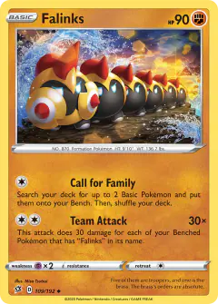 Falinks 109/192 Uncommon card from Rebel Clash