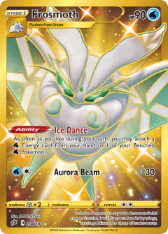 Frosmoth 204/192 Rare Secret card from Rebel Clash