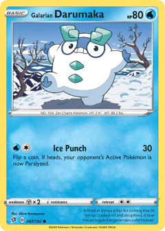 Galarian Darumaka 047/192 Common card from Rebel Clash