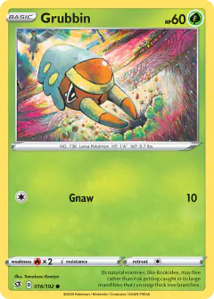 Grubbin 016/192 Common card from Rebel Clash