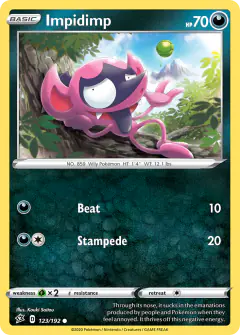 Impidimp 123/192 Common card from Rebel Clash