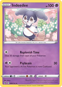 Indeedee 088/192 Uncommon card from Rebel Clash