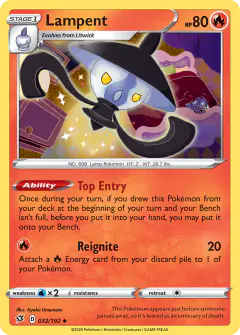 Lampent 032/192 Uncommon card from Rebel Clash