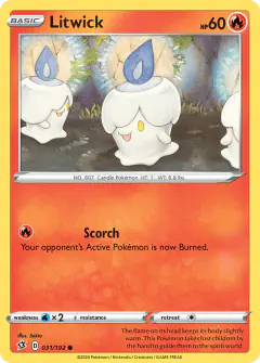 Litwick 031/192 Common card from Rebel Clash