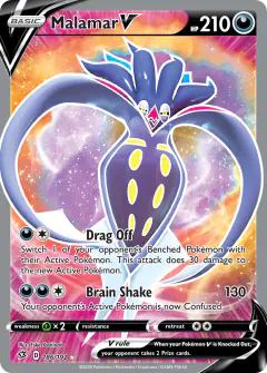 Malamar V 186/192 Rare Ultra card from Rebel Clash