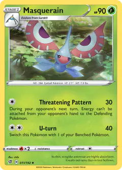 Masquerain 011/192 Uncommon card from Rebel Clash
