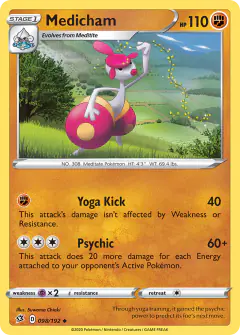 Medicham 098/192 Uncommon card from Rebel Clash