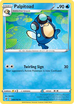 Palpitoad 045/192 Uncommon card from Rebel Clash