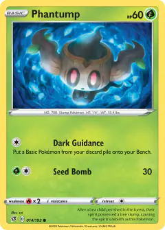 Phantump 014/192 Common card from Rebel Clash