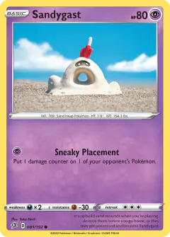Sandygast 081/192 Common card from Rebel Clash