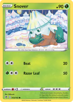 Snover 012/192 Common card from Rebel Clash