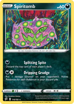 Spiritomb 116/192 Rare card from Rebel Clash