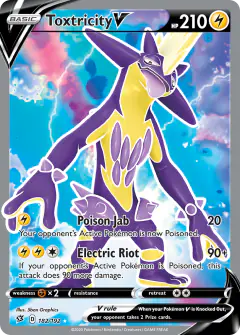 Toxtricity V 182/192 Rare Ultra card from Rebel Clash