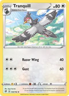 Tranquill 144/192 Uncommon card from Rebel Clash