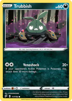 Trubbish 117/192 Common card from Rebel Clash