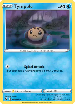 Tympole 044/192 Common card from Rebel Clash