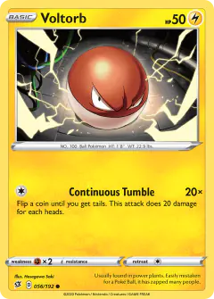 Voltorb 056/192 Common card from Rebel Clash