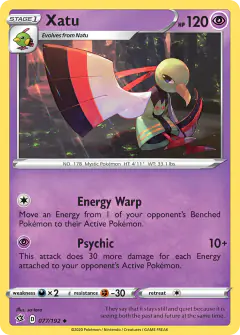 Xatu 077/192 Uncommon card from Rebel Clash