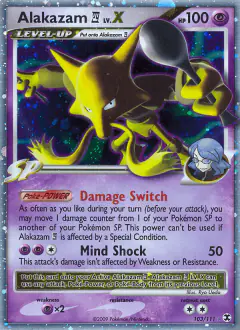 Alakazam E4 LV.X 103/111 Rare Holo LV.X card from Rising Rivals