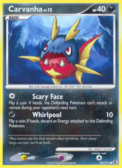Carvanha 58/111 Common card from Rising Rivals