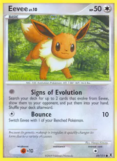 Eevee 59/111 Common card from Rising Rivals