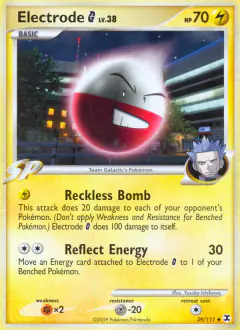 Electrode G 39/111 Uncommon card from Rising Rivals