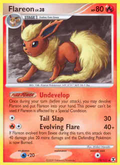 Flareon 19/111 Rare card from Rising Rivals