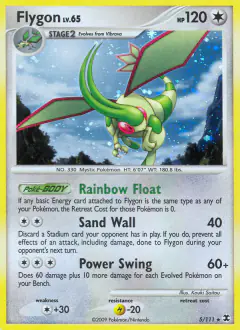 Flygon 5/111 Rare Holo card from Rising Rivals