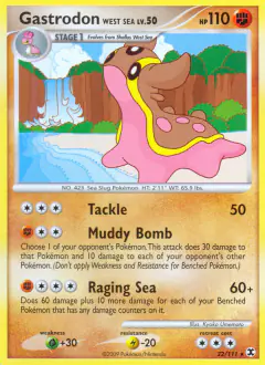 Gastrodon West Sea 22/111 Rare card from Rising Rivals