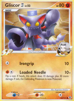 Gliscor E4 62/111 Common card from Rising Rivals