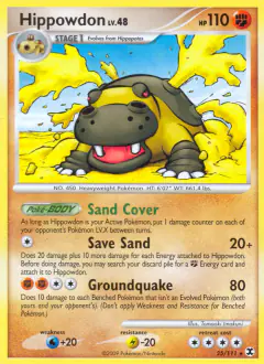Hippowdon 25/111 Rare card from Rising Rivals
