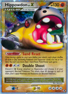 Hippowdon LV.X 107/111 Rare Holo LV.X card from Rising Rivals