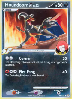 Houndoom E4 65/111 Common card from Rising Rivals