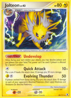Jolteon 26/111 Rare card from Rising Rivals