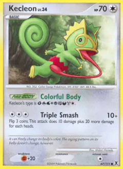 Kecleon 67/111 Common card from Rising Rivals