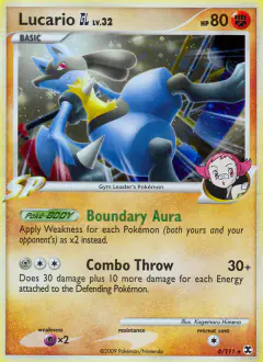 Lucario GL 8/111 Rare Holo card from Rising Rivals