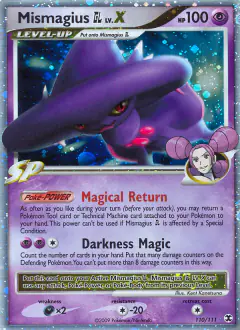 Mismagius GL LV.X 110/111 Rare Holo LV.X card from Rising Rivals
