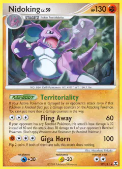 Nidoking 29/111 Rare card from Rising Rivals