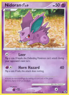 Nidoran ♂ 72/111 Common card from Rising Rivals