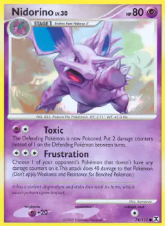 Nidorino 74/111 Common card from Rising Rivals