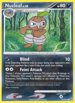 Nuzleaf 75/111 Common card from Rising Rivals