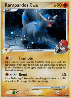 Rampardos GL 11/111 Rare Holo card from Rising Rivals