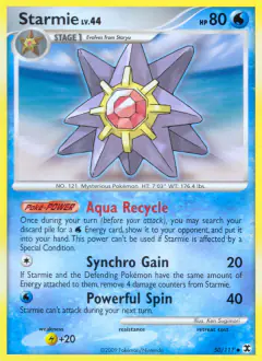 Starmie 50/111 Uncommon card from Rising Rivals