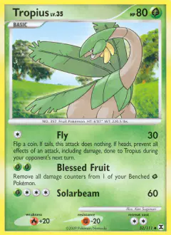 Tropius 52/111 Uncommon card from Rising Rivals