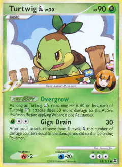 Turtwig GL 85/111 Common card from Rising Rivals